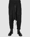 Army of me - Baggy linen trousers black - https://stilett.com/