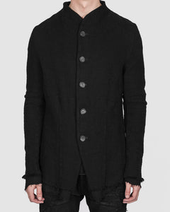 Army of me - Buttoned Layered cotton jacket black - Stilett.com