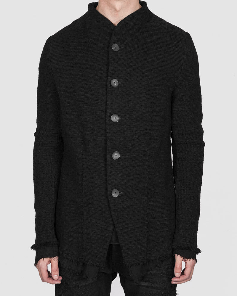 Army of me - Buttoned Layered cotton jacket black - Stilett.com