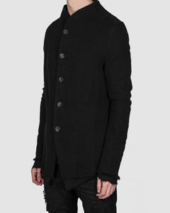 Army of me - Buttoned Layered cotton jacket black - Stilett.com