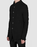 Army of me - Buttoned Layered cotton jacket black - https://stilett.com/