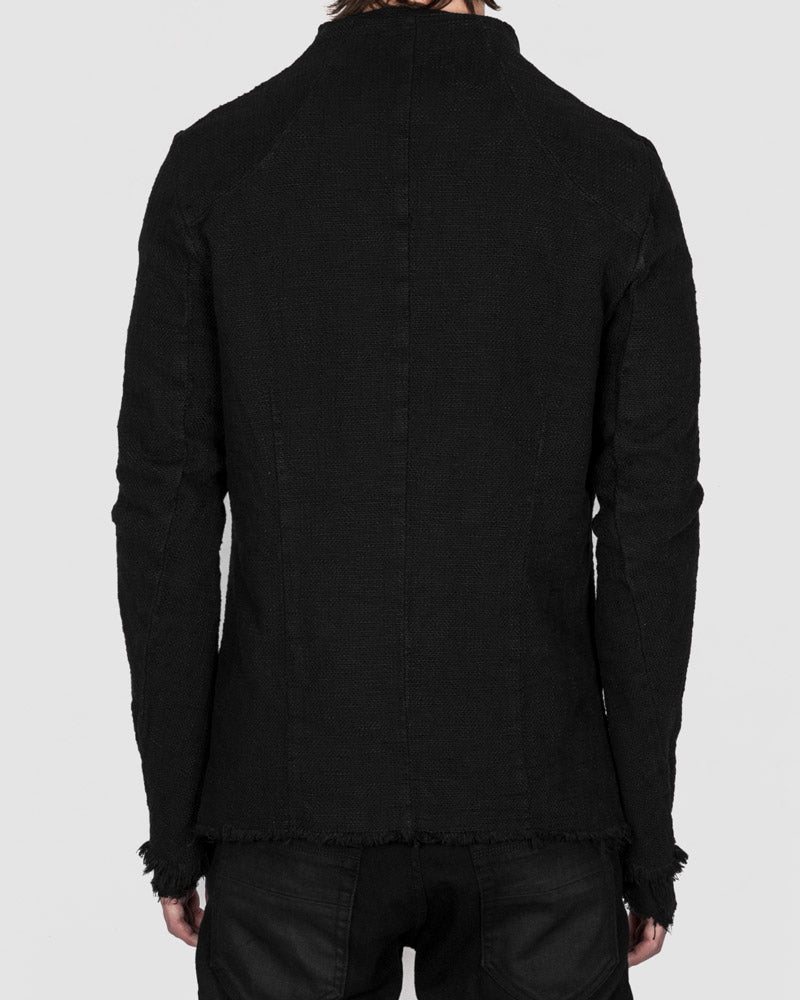 Army of me - Buttoned Layered cotton jacket black - Stilett.com