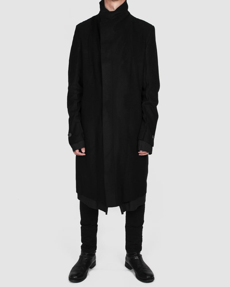 Army of me - Buttoned layered wool coat - Stilett.com