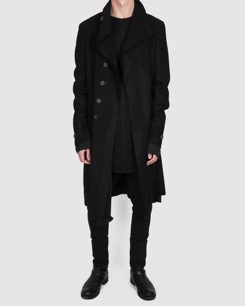 Army of me - Buttoned layered wool coat - Stilett.com