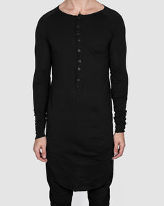 Army of me - Buttoned neck long sleeved tshirt - Stilett.com