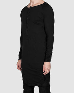 Army of me - Buttoned neck long sleeved tshirt - Stilett.com
