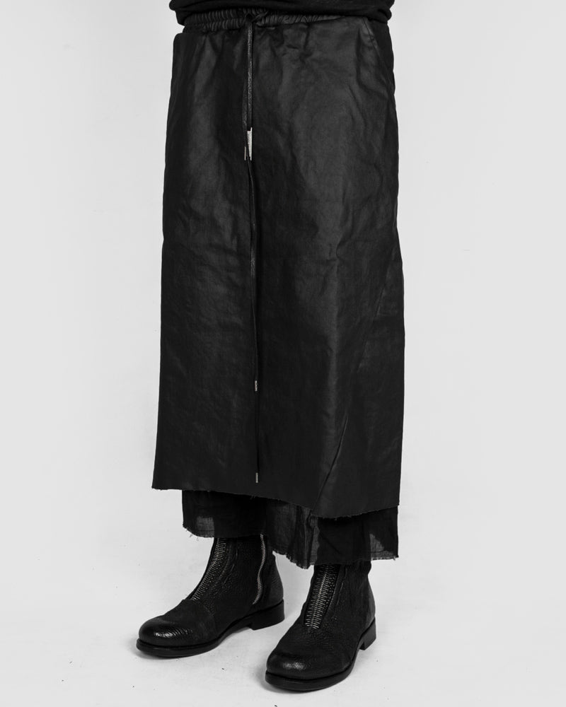 Army of me - Coated layered denim skirt - Stilett.com