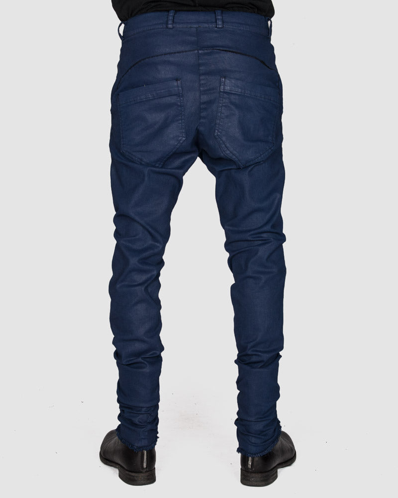 Army of me - Coated skinny trousers royal blue - Stilett.com