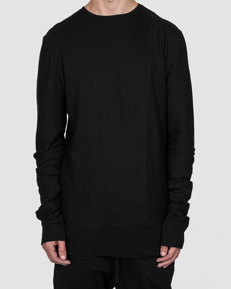 Army of me - Cotton rib sweatshirt black - Stilett.com