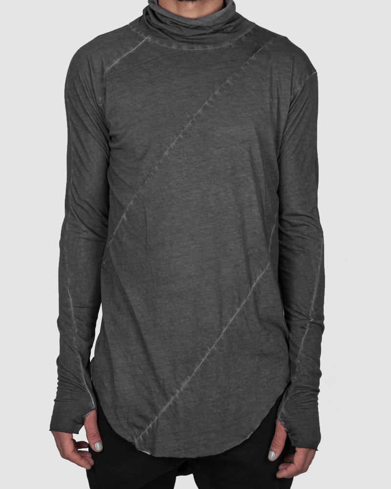 Army of me - Cotton turtle neck jersey graphite - Stilett.com
