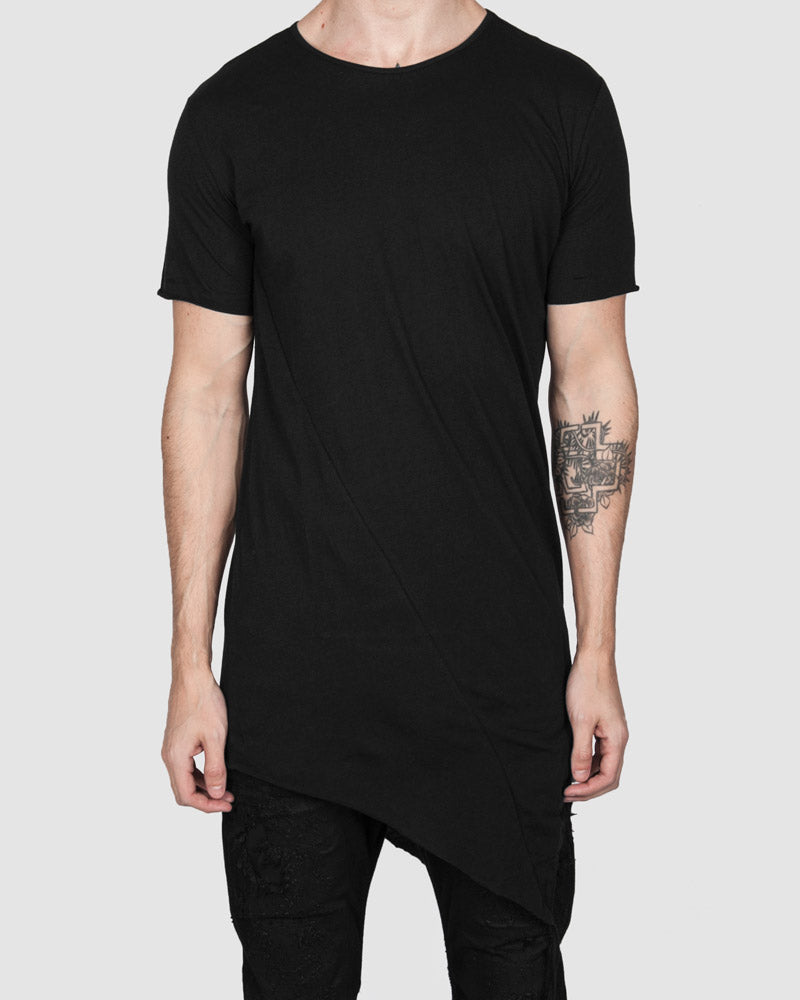 Army of me - Fine cotton asymmetric hem tshirt - Stilett.com