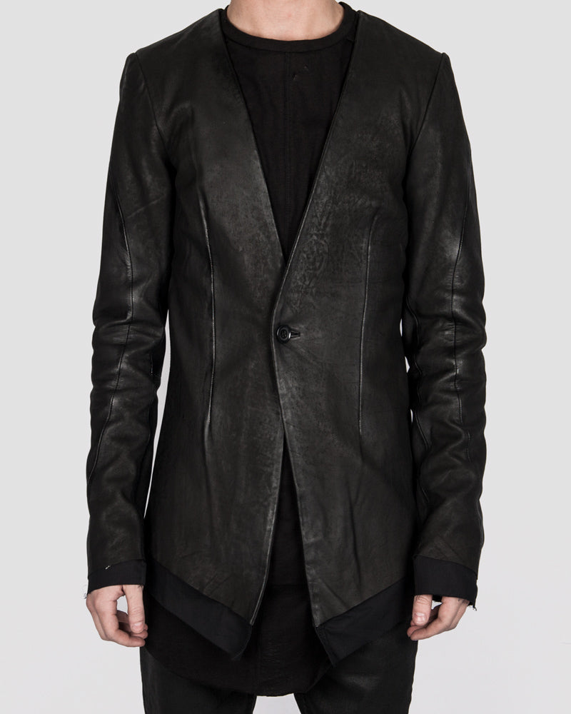 Army of me - Layered leather blazer - Stilett.com
