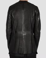 Army of me - Layered leather blazer - https://stilett.com/