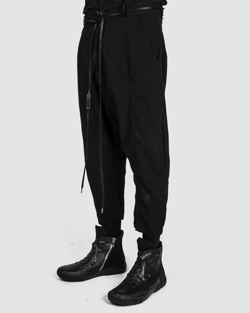 Army of me - Light cropped cotton trousers - Stilett.com