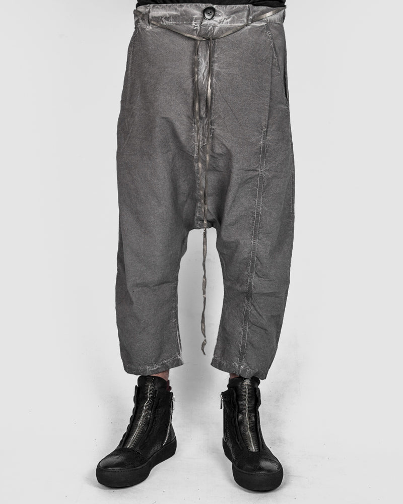 Army of me - Light cropped cotton trousers clay - Stilett.com