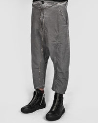 Army of me - Light cropped cotton trousers clay - Stilett.com