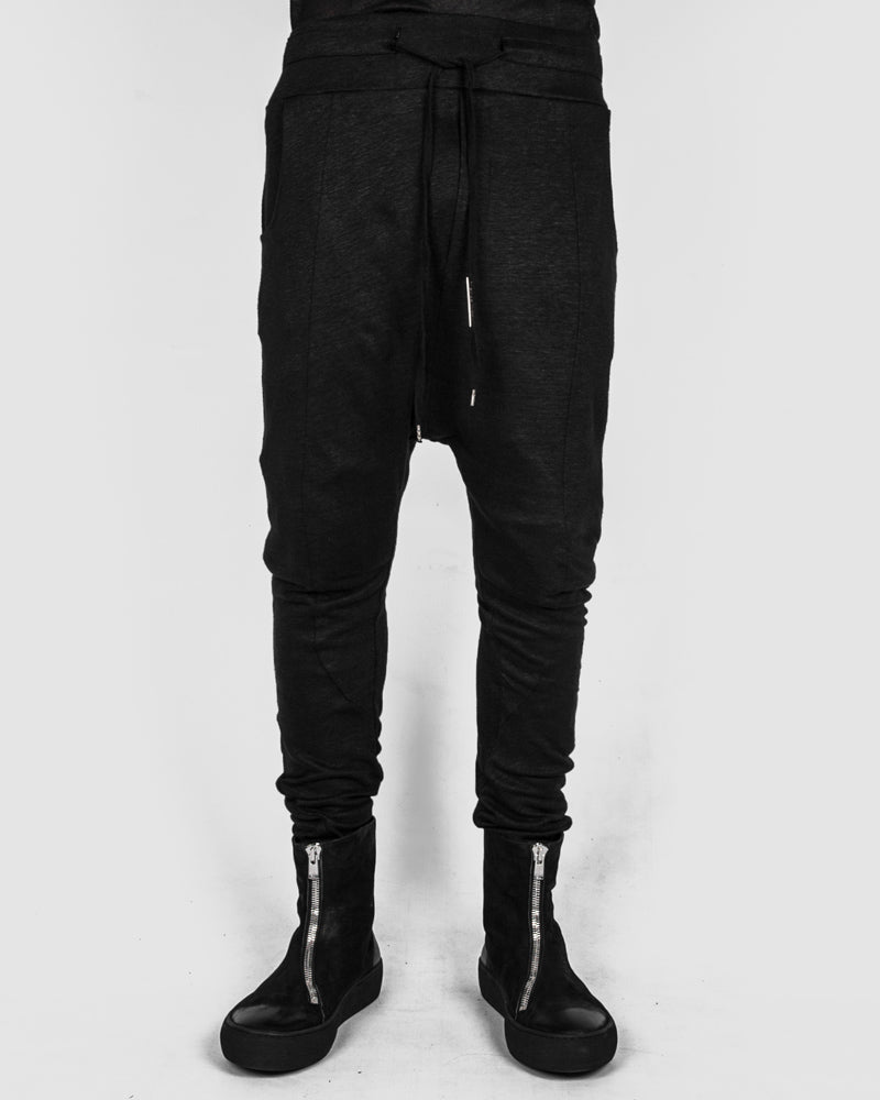 Army of me - Linen jersey skinny trousers - Stilett.com