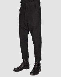 Army of me - Linen low crotch trousers - Stilett.com