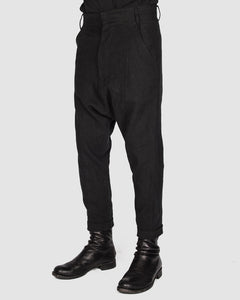 Army of me - Linen low crotch trousers - Stilett.com