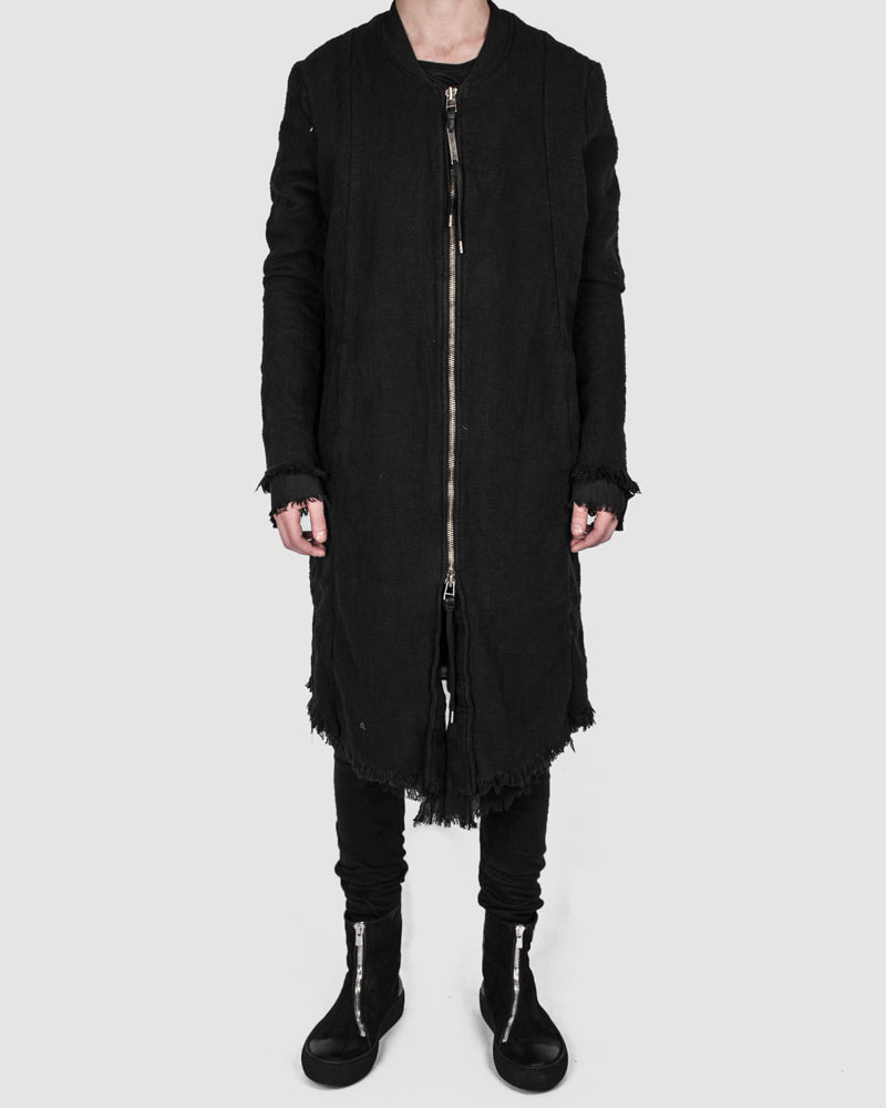 Army of me - Long layered bomber jacket black - Stilett.com