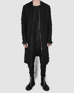 Army of me - Long layered bomber jacket black - https://stilett.com/