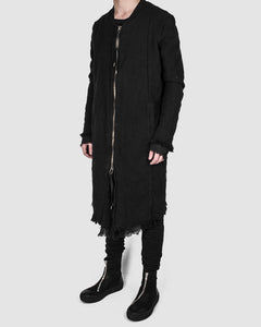 Army of me - Long layered bomber jacket black - Stilett.com