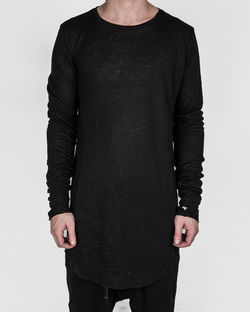 Army of me - Long sleeve linen t-shirt - Stilett.com
