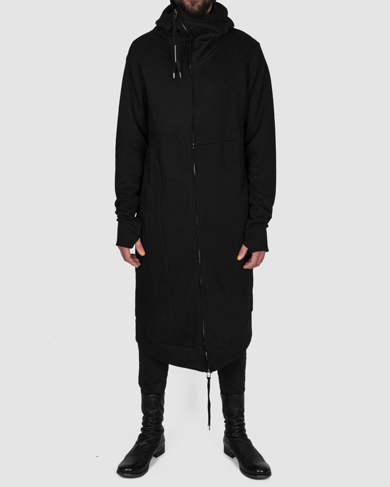 Army of me - Long zip up hooded sweatshirt black - Stilett.com