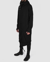 Army of me - Long zip up hooded sweatshirt black - Stilett.com