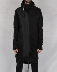 Army of me - Long zip up hooded sweatshirt black - Stilett.com