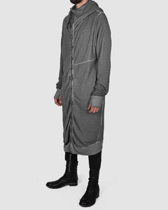 Army of me - Long zip up hooded sweatshirt graphite - Stilett.com