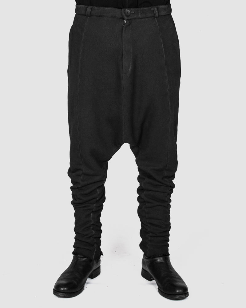 Army of me - Low crotch jersey trousers graphite - Stilett.com