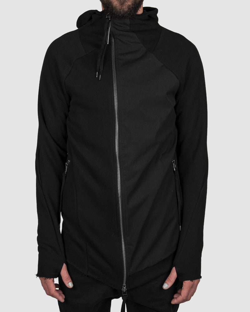 Army of me - Paneled zip up hooded sweatshirt - Stilett.com