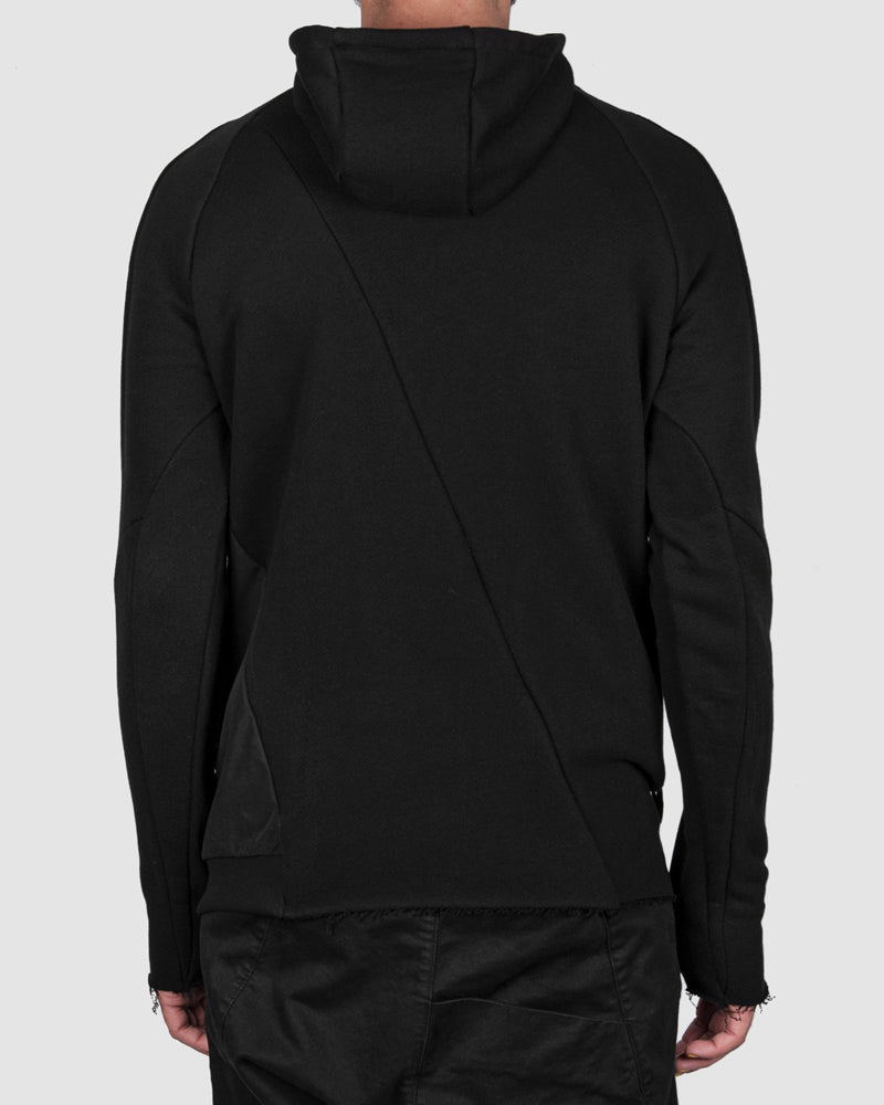 Army of me - Paneled zip up hooded sweatshirt - Stilett.com