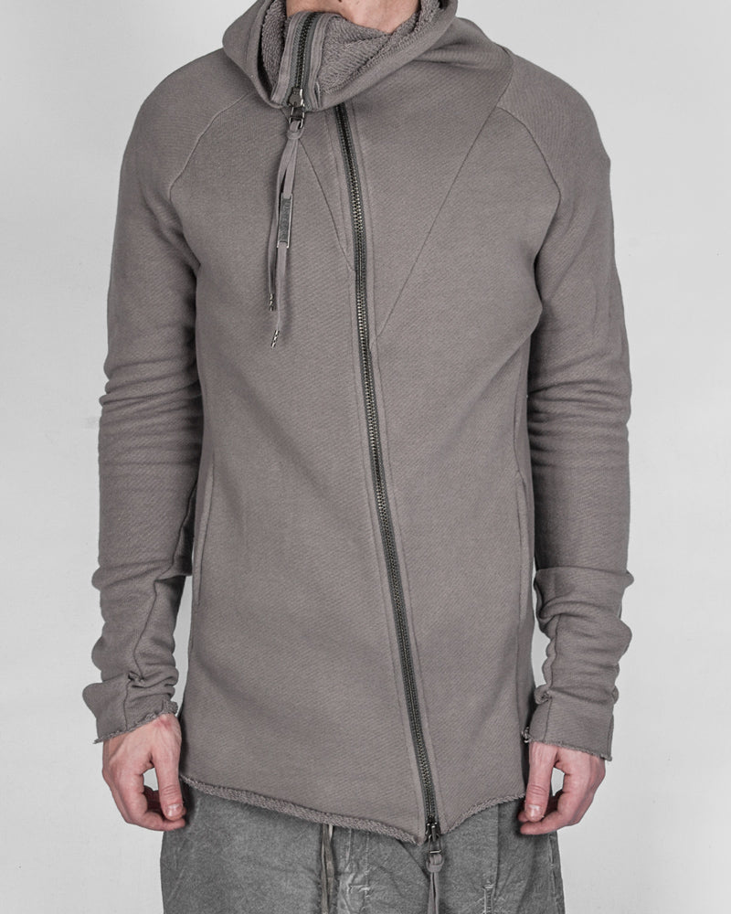 Army of me - Raw cut zip sweatshirt clay - Stilett.com