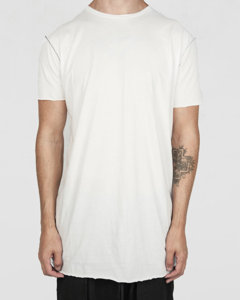 Army of me - Scar stitch detail cotton tshirt white - Stilett.com