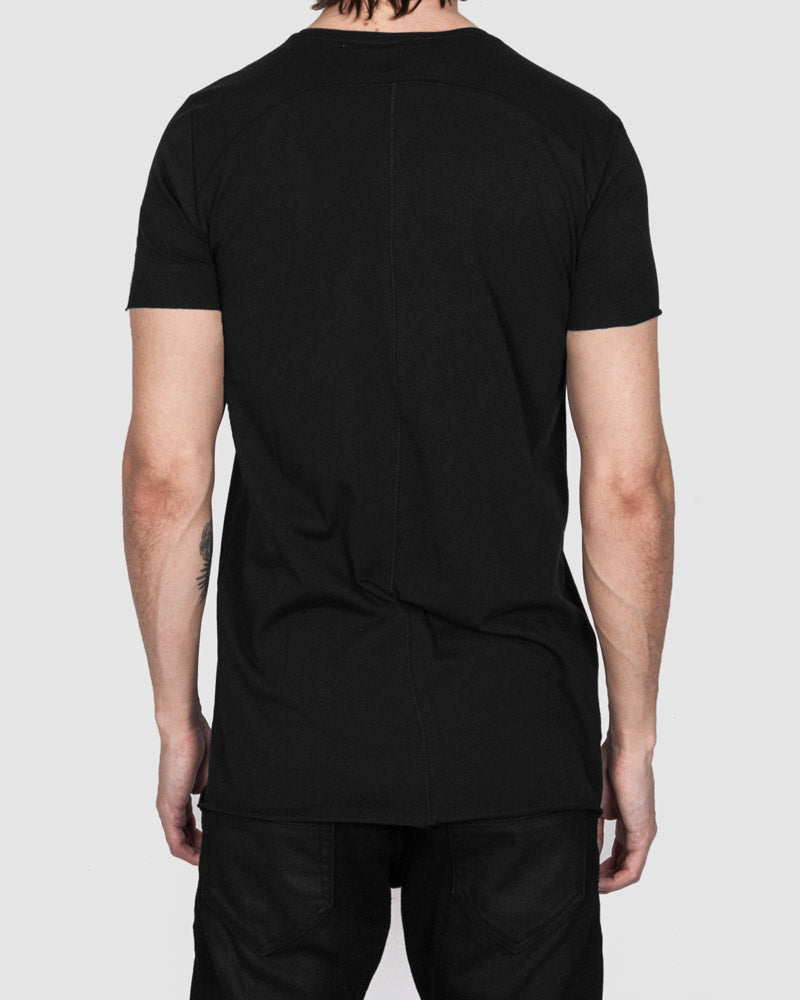 Army of me - Scar stitched cotton tshirt black - Stilett.com