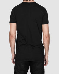 Army of me - Scar stitched cotton tshirt black - Stilett.com