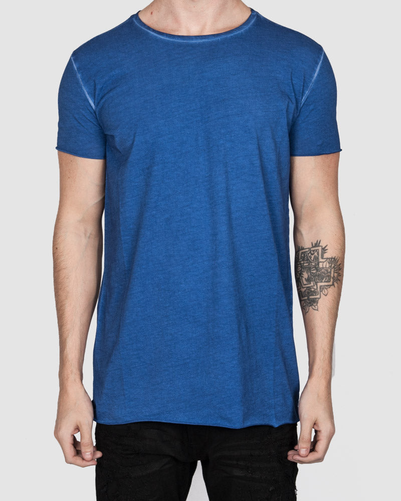 Army of me - Scar stitched cotton tshirt royal blue - Stilett.com