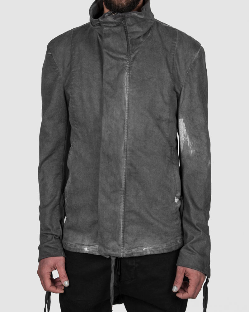Army of me - Short cotton jacket stained - Stilett.com