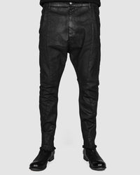 Army of me - Slim fit cotton trousers black spray - Stilett.com