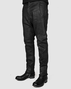 Army of me - Slim fit cotton trousers black spray - Stilett.com