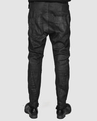 Army of me - Slim fit cotton trousers black spray - Stilett.com