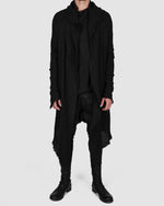 Army of me - Structured cotton cardigan black - https://stilett.com/