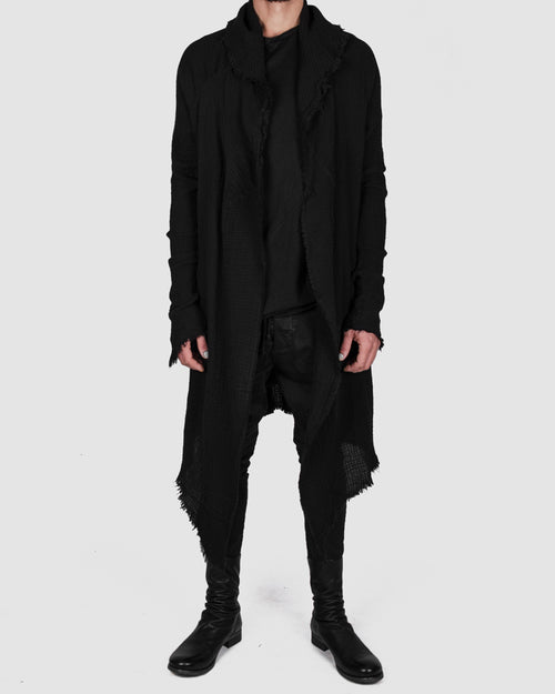 Army of me - Structured cotton cardigan black - https://stilett.com/