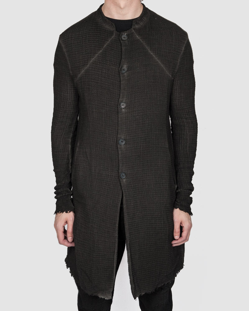 Army of me - Structured cotton coat anthracite - Stilett.com