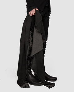 Army of me - Structured cotton scarf anthracite - Stilett.com