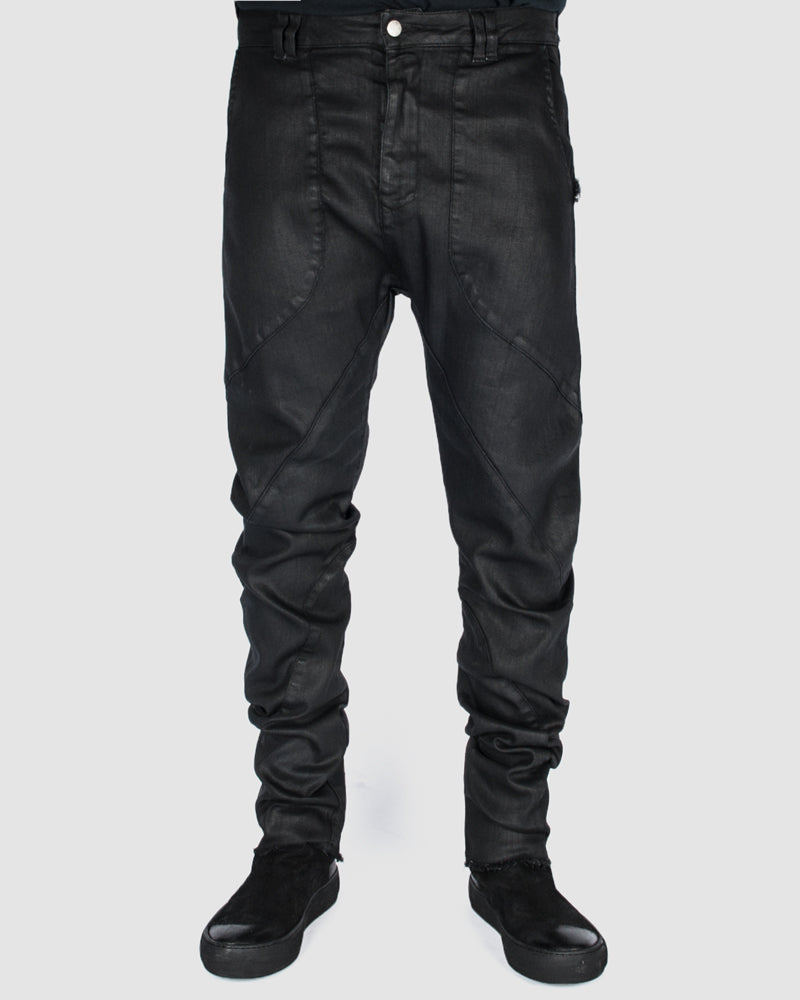 Army of me - Waxed curve trouser - Stilett.com