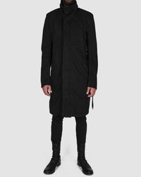 Army of me - Zip up cotton coat black - Stilett.com