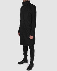 Army of me - Zip up cotton coat black - Stilett.com